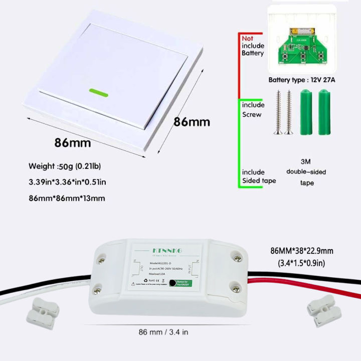CENFAYA%20433HMz%20Wireless%20Light%20Switch%2086%20Wall%20Panel%20Smart%20Switch%20110V%20220V%20230V%2010A%20Relay%20Receiver%20for%20Home%20Led%20Light%20Lamp%20Fan%20lightify%20-%20Image%206