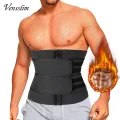 Waist Trainer for Men Sweat Belt Body Shaper Sauna Trimmer Stomach Wraps Workout Band Waste Cinchers Corset Belly with Strap. 