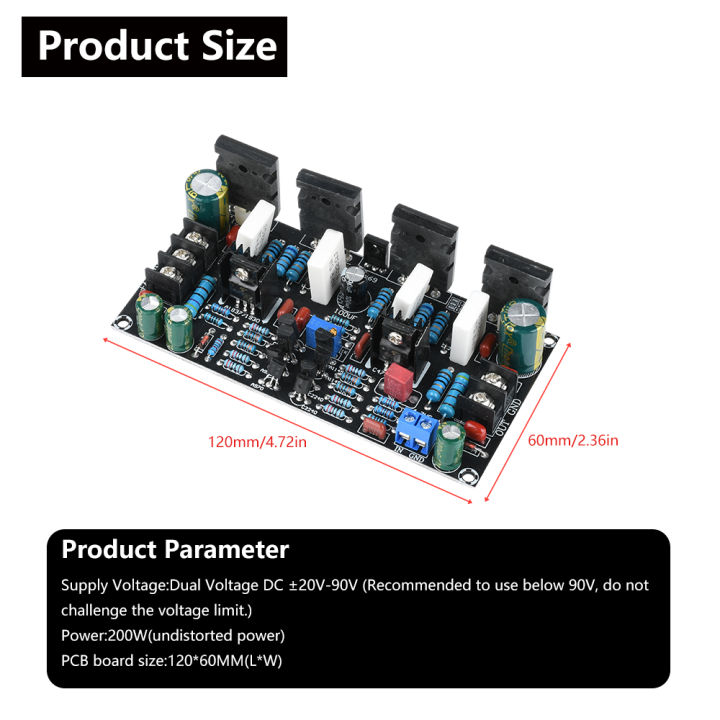 200W%20Amplifier%20Board%20DC%2020V-90V%20Dual-Voltage%20Mono%20Amplifier%201943+5200%20Push-Pull%20Tube%20Power%20Amplifier%20Board%20-%20Image%203