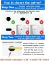 Commode button double push small size 2 inch toilet tank button universal cistern toilet accessories commode accessories. 