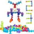 Suction Cup Building Blocks Soft Throw Set for Kids A Fun Parent Child Interactive Game Educational Construction Toys.