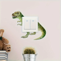 Dinosaur Switch Cover, Switchboard Wall Decals Peel And Stick Art DIY Decor, Light Switch Plate Cover Board Animas Stickers for Baby Nursery Room, Bathroom, Bedroom, Kitchen Switch Stickers, Removable Waterproof Light Sticker, Home Decoration. 