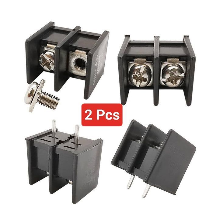 2 Pcs KF-25 7.62 2Pin Screw Terminal Block Connector High Quality AC 300V 30A - DC 12V 30A 7.62mm Wire Connectors Circuit Joining Parts