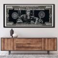 Classic Movie, Scarface Tony Montana Dollar Wall Art, HD Canvas Print Poster, Home, Living Room, Room Decor Painting. 