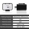 12V Speed Adjustable 2 Pin LED Electronic Flasher Relay for Motorcycle Turn Signal Direct Replacement Universal Hazard Warn. 