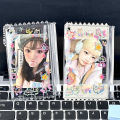 2pcs Dopamine Cute Graffiti Photocard Zipper PVC Case Polaroid  Photo Card Holder. 