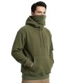 Men's Fleece Ninja Mask  Hoodie - High Neck cover- Built-In- Face Covering. 