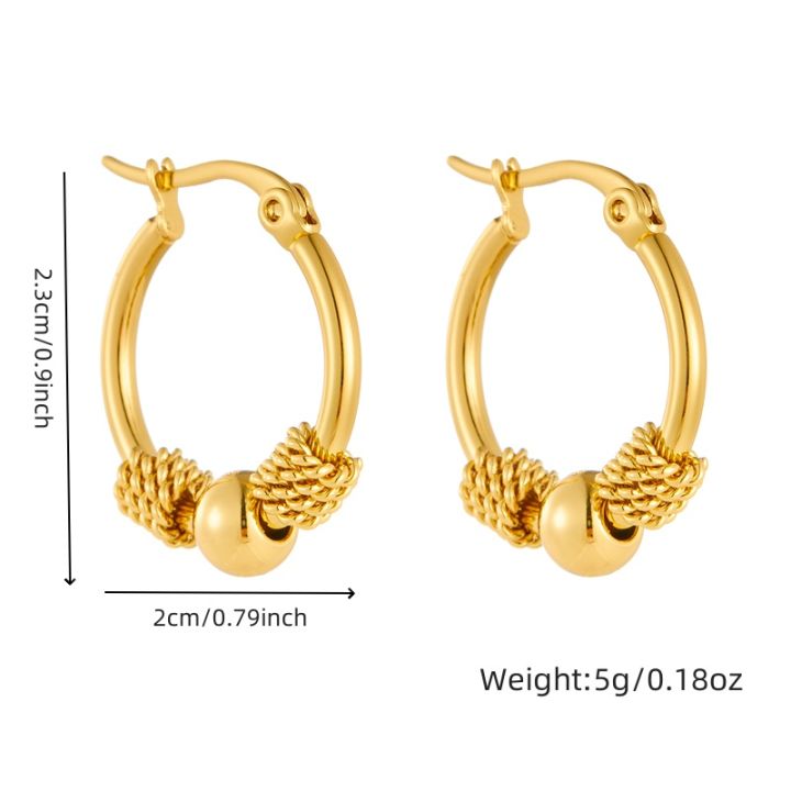 DIEYURO%20316L%20Stainless%20Steel%20Golden%20Hollow%20Woven%20Circular%20Shape%20Earrings%20For%20Womens%20Fashion%202024%20New%20Ear%20Jewelry%20Lady%20%20Party%20-%20Image%202