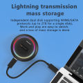 Blueendless Dual Protocol SSD M.2 Docking Station RGB LED Light M.2 SATA USB C SSD Case NVME+NGFF HDD SSD Docking Station Solid.