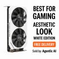 Zotac GTX 1060 3GB White Edition | Vertical GPU for Full-Size Gaming Builds | 1080p Ultra | VR Ready | Runs COD Warzone, Fortnite, GTA V, Valorant, Helldivers 2, Hogwarts Legacy | Nvidia Pascal | White Aesthetic Graphics Card. 