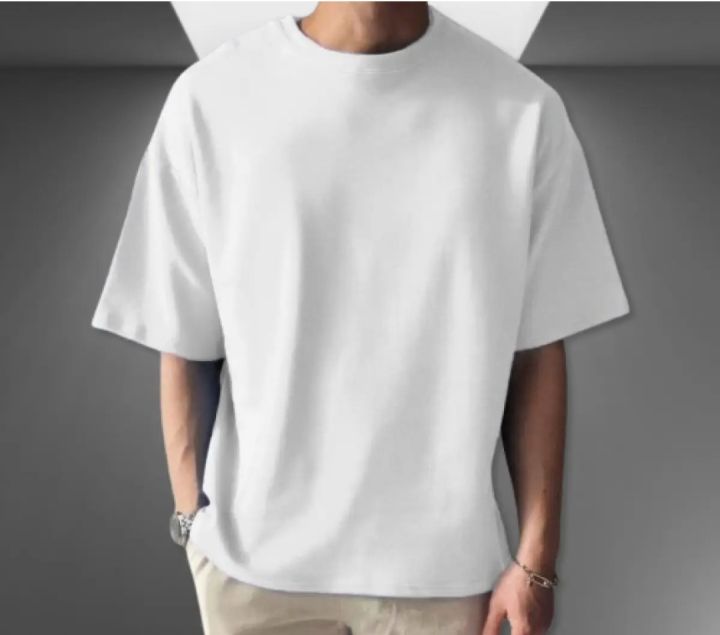 Premier%20Quality%20Drop%20%20Shoulder%20Cotton%20T-Shirt%20For%20Men%20-%20Image%203
