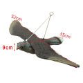 3D Fake Flying Falcon Hawk Bird Repellent Decoy Pest Control Garden Scarer Scarecrow Ornament For Hunting Yard Decoration.
