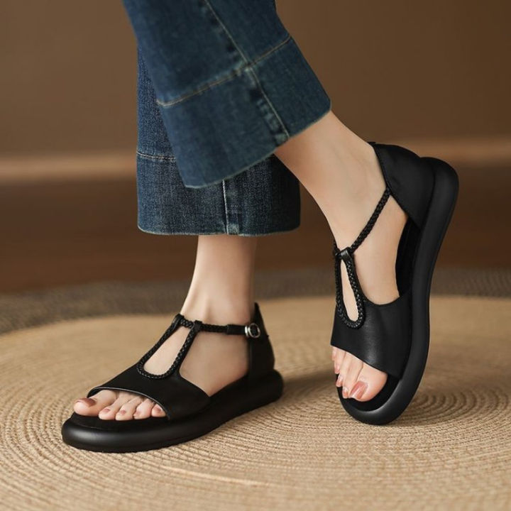 Women's%20Walking%20Sneakers,Breathable%20Lightweight%20T-Strap%20Flat%20Sandals,%20Comfortable%20Soft%20Leather%20Shoes%20for%20Square%20Dance&Daily%20Wear%20-%20Image%205