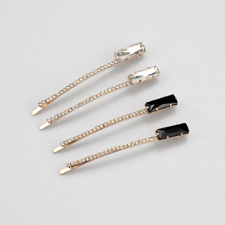 Shiny Crystal Hair Clip Diamante Simple Barrette For Women Girls Fashion Rhinestone Hair Jewelry