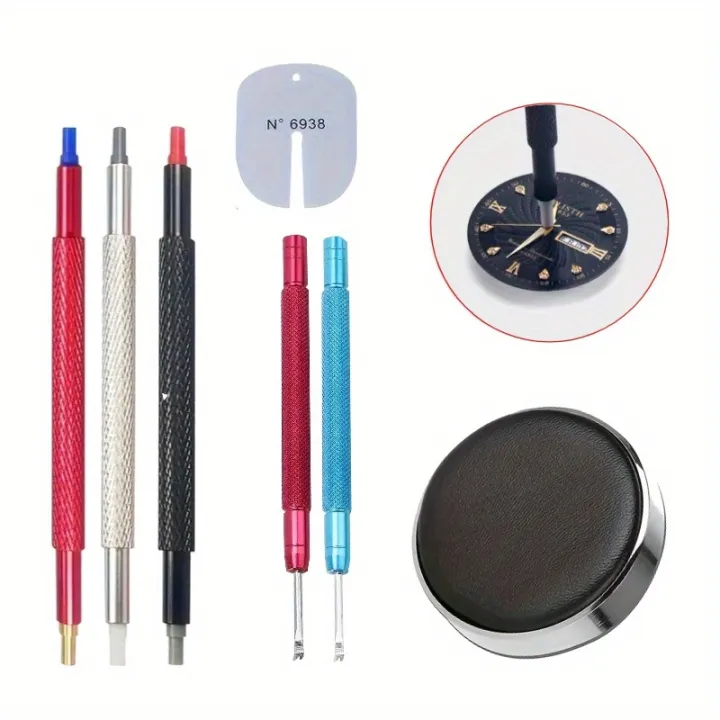 Watchmaker Riveting Set Steel Watch Dial Pointer Remover Watch Repair Tool Sets Watch Needles ...