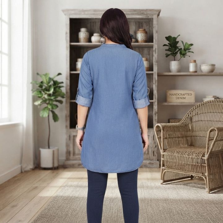 Jeans%20Cotton%20Comfortable%20Kurti%20For%20Women%20A%20Casual%20Everyday%20Wear%20Soft%20Breathable%20Denim%20Style%20Outfit%20Piece%20-%20Image%202