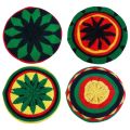 Jamaican Multi-colour Printed Knitted Hat Bob Rasta Beanie Hats Hip Hop Cap Men Women Caribbean Fancy Dress Reggae Beret Cap.