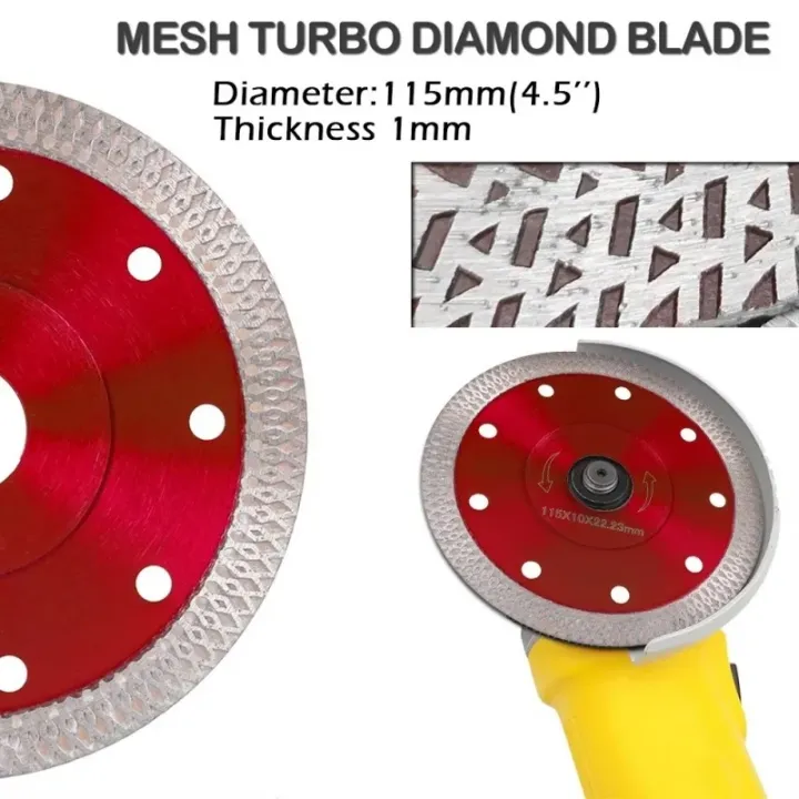 Diamond Dry Cutting Blade Disc Porcelain Ceramic Tile Turbo Thin ...