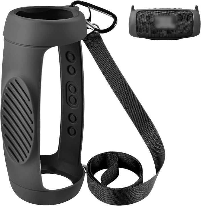 Silicone Case Cover for JBL Charge 5 Waterproof Portable Bluetooth Speaker, Travel Carrying Protective Gel Soft Skin，water proof