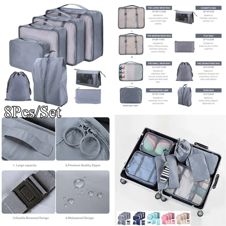 8/7/6%20Pieces%20Set%20Travel%20Organizer%20Storage%20Bags%20Suitcase%20Packing%20Cubes%20Set%20Cases%20Portable%20Folding%20Luggage%20Clothes%20Shoe%20Tidy%20Pouch%20-%20Image%205