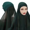 2 in 1 hijab | Hijab cap Attached hijab | Ready to wear Hijab. 
