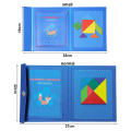Wooden Jigsaw Magnetic Tangram Puzzle Book Educational Toys For Children Baby Kid Portable Montessori Learning Intelligence. 