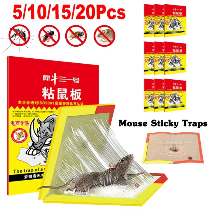 Mouse Sticky Traps Board Rat Glue Mouse Glue Board Mice Catcher Trap Non-toxic Pest Control Reject Mouse Killer Rat Traps