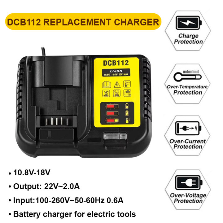 TOPBATT Lot 4 Batteries 18V 5000mAh Pour Dewalt DCB180 DCB184 – Puissance Longue Durée + LED