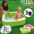 Intex 57100 Square Type 86cm x 86cm x 25cm Inflatable swimming pool for kids ages 1-3. 
