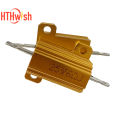 2PCS 10W 25W 50W 100W Metal Shell Case Wirewound Resistor  0.1~1K ohm Aluminum Power Resistance Load Resistor 0.1ohm 3ohm  50ohm. 