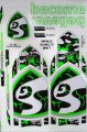 NEW SG 3D Embossed Cricket Bat Sticker 2023 Green Edition. 