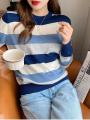 Autumn Winter Women Sweaters Long Sleeve Knitted O Neck Striped Pullover Sweater Femme Basic Solid Jersey Tops Fashion Clothes.