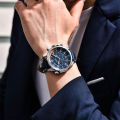 PAGANI DESIGN New 44MM  Men Watch Sapphire Glass Waterproof Luminous Leather Multi Functional Quartz Wristwatch Man . 