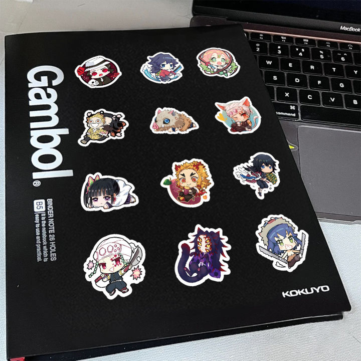 60pcs%20Cute%20Cartoon%20Anime%20Demon%20Slayer%20Anime%20Stickers%20Decoration%20Laptop%20Phone%20Suitcase%20Notebook%20Label%20Stationery%20Sticker%20-%20Image%205
