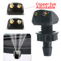 2pcs of Dual Hole Windshield Wiper Nozzles for Most Car Models Suitable for Water Spray and Adjustable Wiper Accessories.