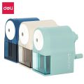 Deli Rotary Pencil Sharpener Machine Pencil Cutter White Colors for Student Office School Table Pencil Sharpener Stationery.