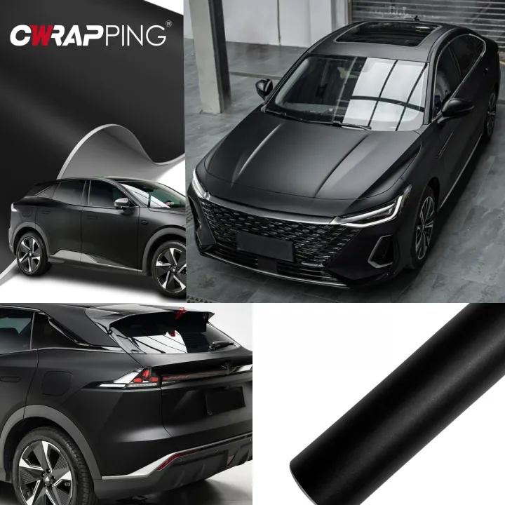 PVC%20Car%20Vinyl%20Wrap%20Waterproof%20Matte%20Black%20Satin%20Sticker%20Decorative%20Film%20Sheet%20for%20Home%20Truck%20Motorcycle%20Laptop%20Car%20Accessories%20-%20Image%202
