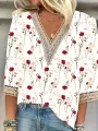 New Temperament Woman Shirt Casual Loose Shirt Woman Elegant Short Sleeve Blouse Holiday Weekday. 