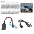 6Pin   Cable Car Stereo AUX‑IN Adapter with Microphone Fit for Clio/Espace/Megane. 