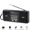Portable FM Radio Rechargeable Battery Wireless Speaker Support TF USB MP3 Player Bluetooth-compatible Speaker With FM Receiver.