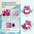 Pool Floats Chairs Adult Inflatable Pool Lounger with Arm & Backrest Water Floating Recliner Water Hammock for Summer Water Fun.