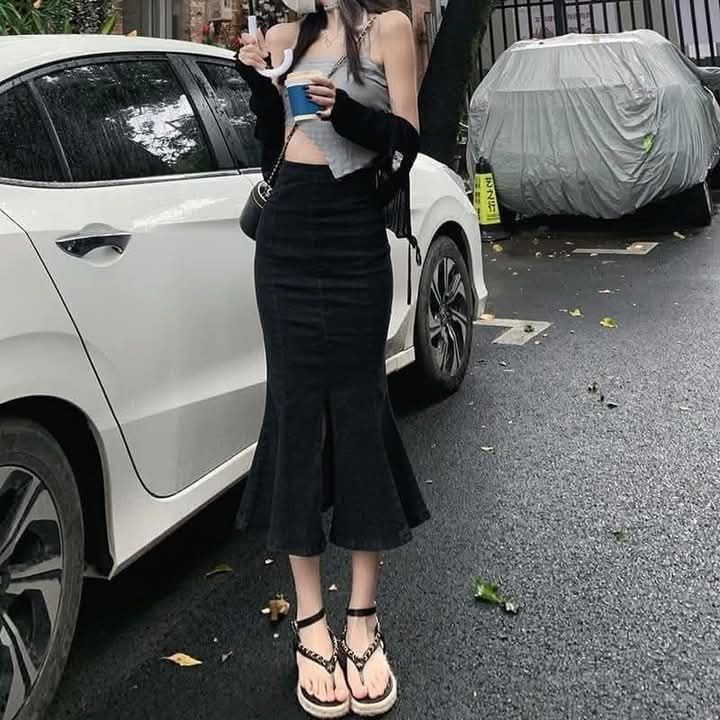 SM127-7 Bkk Made Jeans Skirts