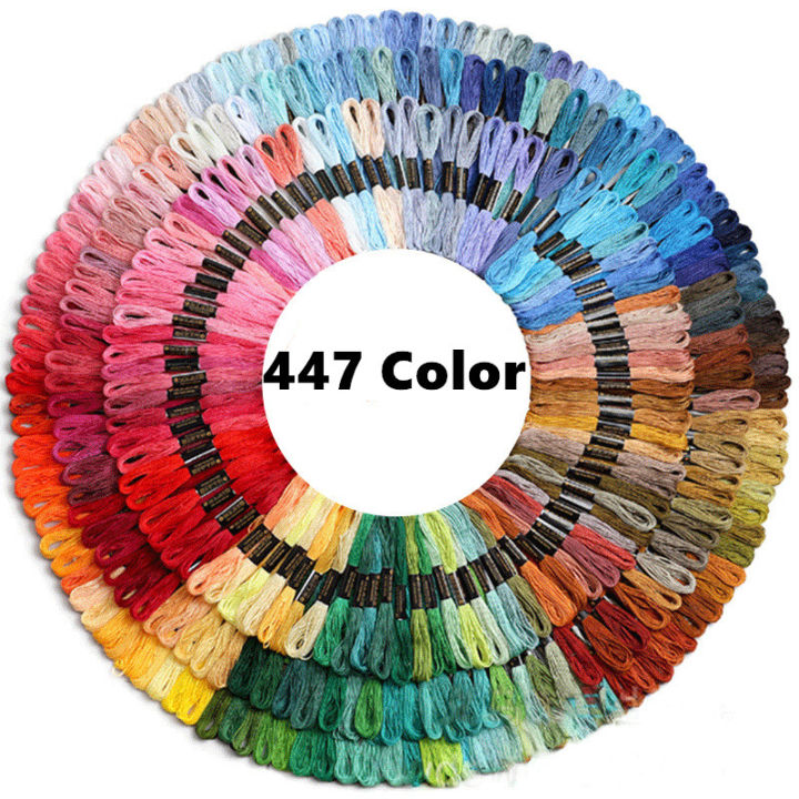 XDSDGY 50-Piece Embroidery Thread Set - Cotton Floss For Cross Stitch & Hand Sewing Crafts