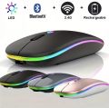 2.4G Wireless Bluetooth-compatible LED Mice USB Ergonomic Gaming Mouse for Laptop Computer. 