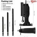 Reciprocating Saw Attachment Kit, Portable Electric Drill Convert to Reciprocating Saw Adapter fits Cordless Drill, with Blades, for Metal&Wood Cutting,Jig Saws. 