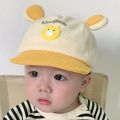 Cartoon Bear Baby Baseball Cap With Ears Cute Animal Sun Hat for Boys Girls Casual Infant Peaked Hat. 