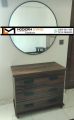 Modern Dressing table round mirror Customized. 