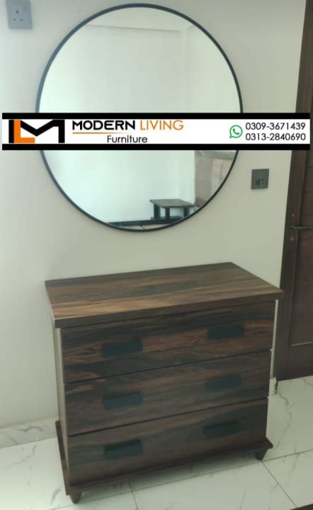 Modern Dressing table round mirror Customized