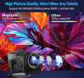 HY320 Portable Auto Keystone Projector,FHD 1080P Smart Projector Support 10000 Lumens with WiFi 6, BT 5.0, 180 Degree Rotation, Built-in Android 11.0. 