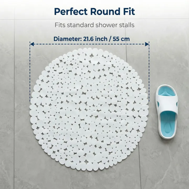 1PC%20Round%20Pebble%20Shaped%20Shower%20Pad%2055x55cm%20Anti-Slip%20Bathtub%20Mat%20with%20Drainage%20Holes%20for%20Shower%20Rooms%20and%20Bathroom%20Floors%20-%20Image%202